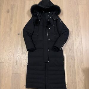 NEW Moose Knuckles Black Long Puffer Coat